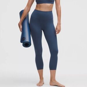 Lululemon Align High-Rise Crop 23" in Blue Twill (Sz 2) NWT